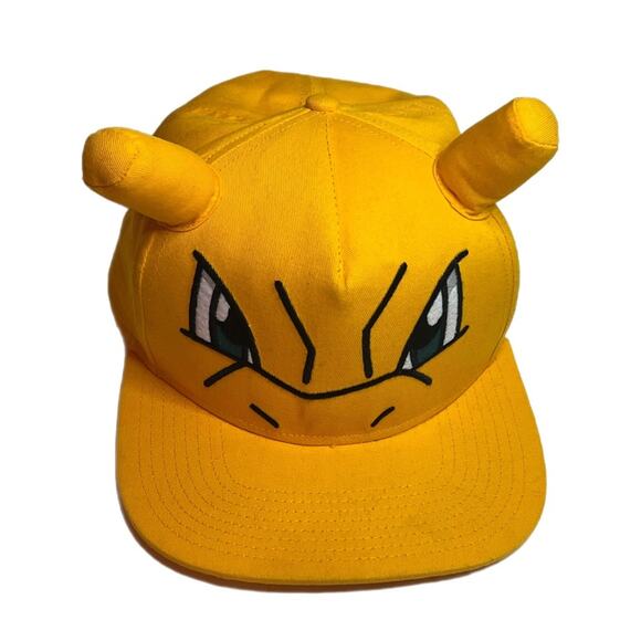 2017 Pokemon Nintendo Creatures Game Freak Yellow Hat Ballcap One Size Fits Most - Picture 1 of 6
